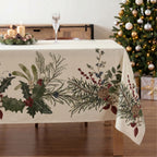 Mantel antimanchas Christmas Muérdago