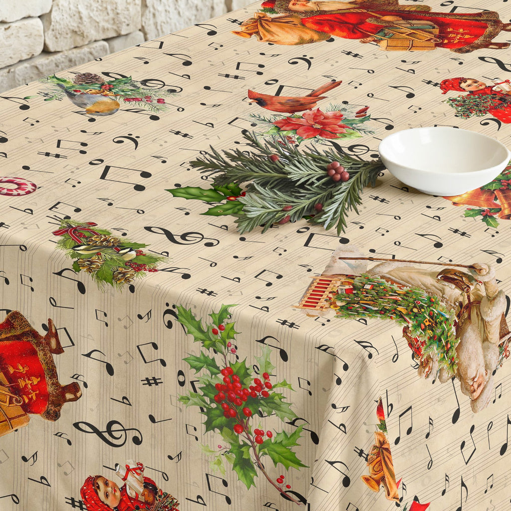 Mantel antimanchas Christmas Partitura