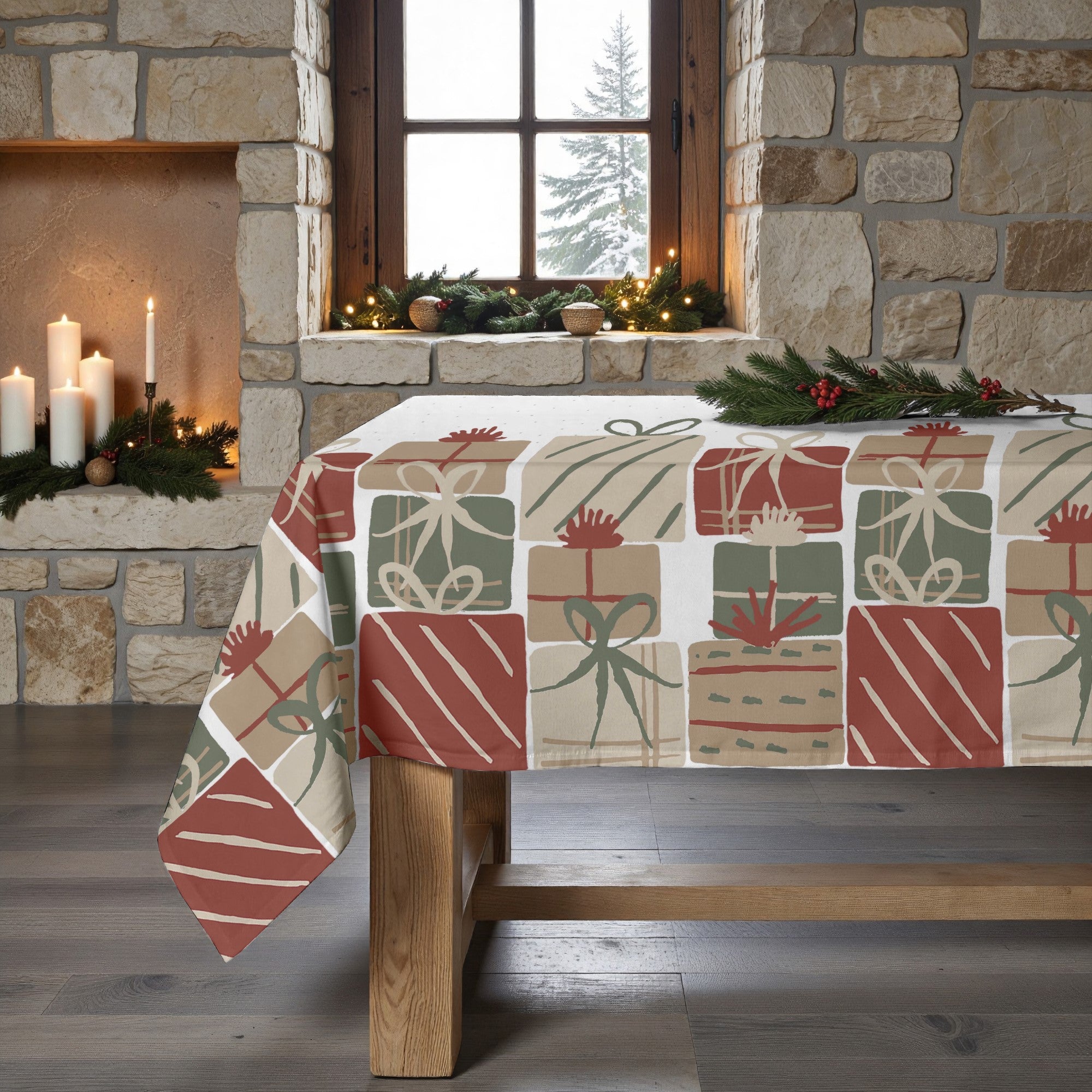 Mantel antimanchas Christmas Present