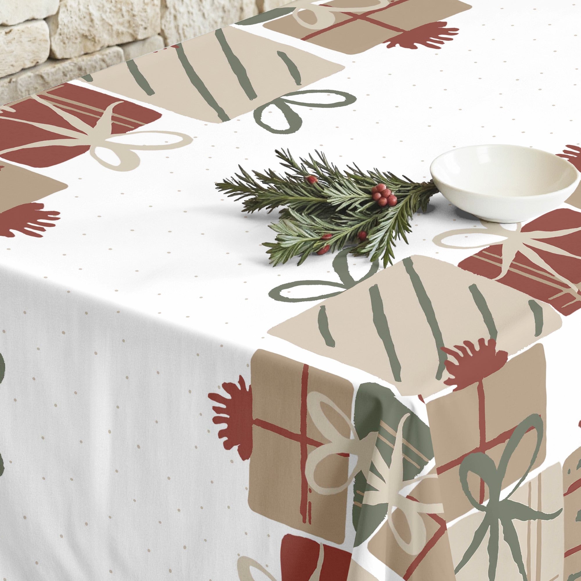 Mantel antimanchas Christmas Present