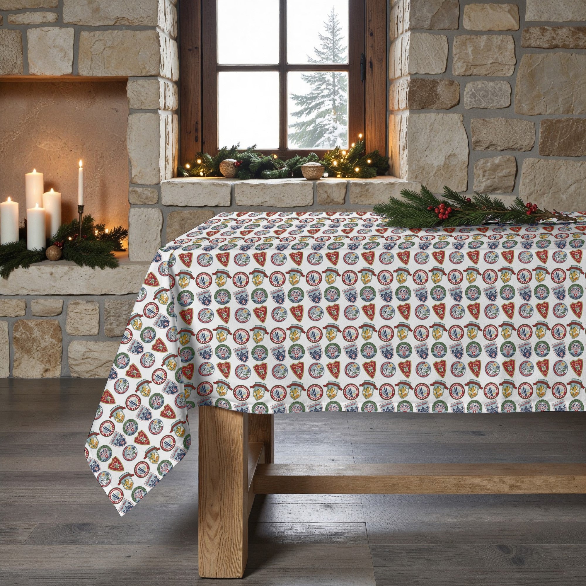 Mantel antimanchas Christmas Sky 4
