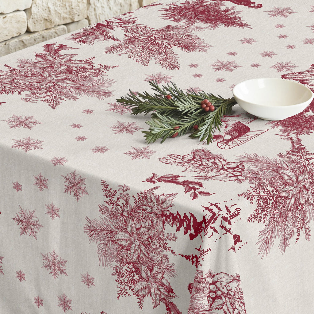 Mantel antimanchas Christmas Toile