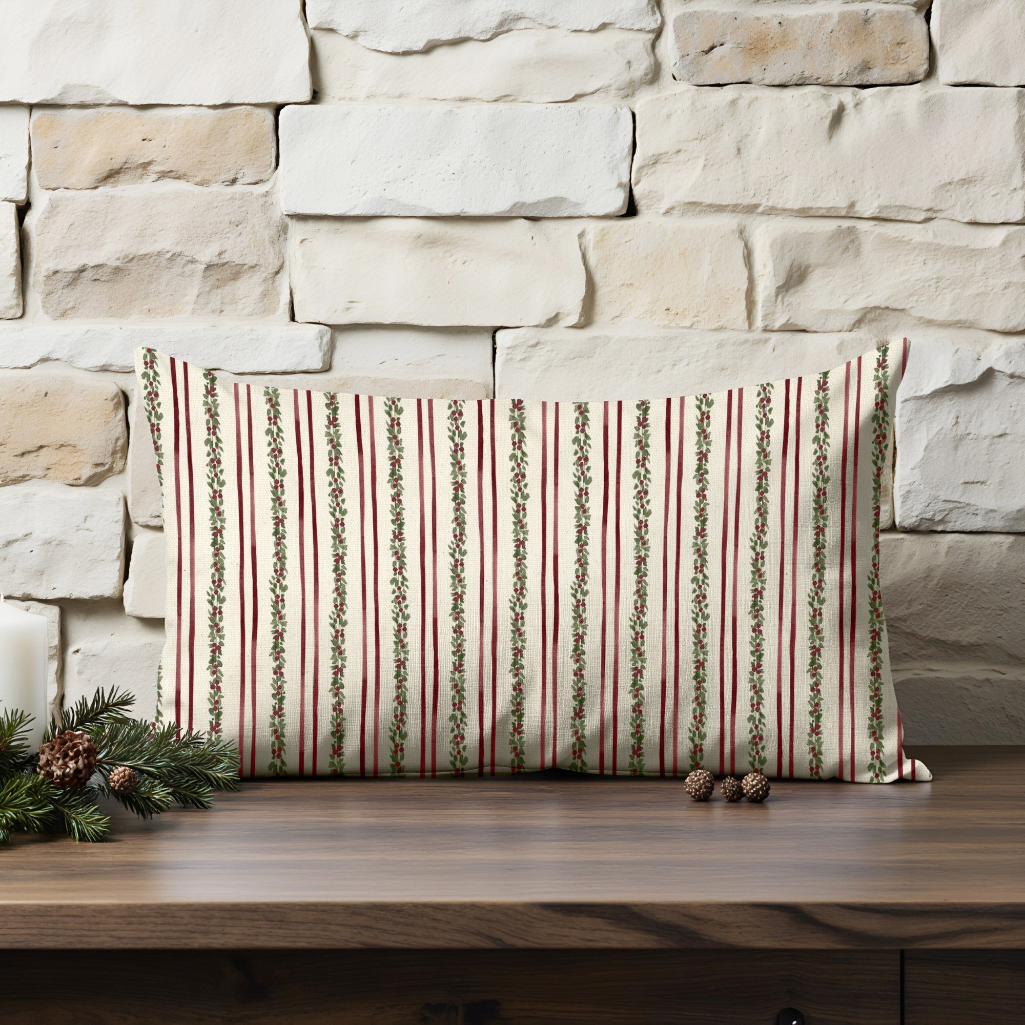 Funda de cojín 100% algodón Christmas Wish 18 30x50 cm