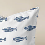 Funda de cojín Coord Marino Peces Red. 45x45 cm