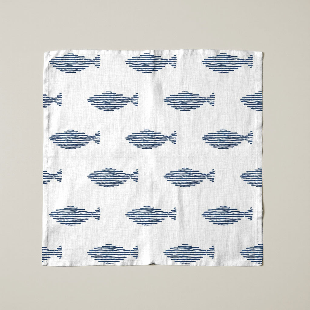 Pack 2 unidades servilletas Coord Marino Peces Red. 43x43 cm