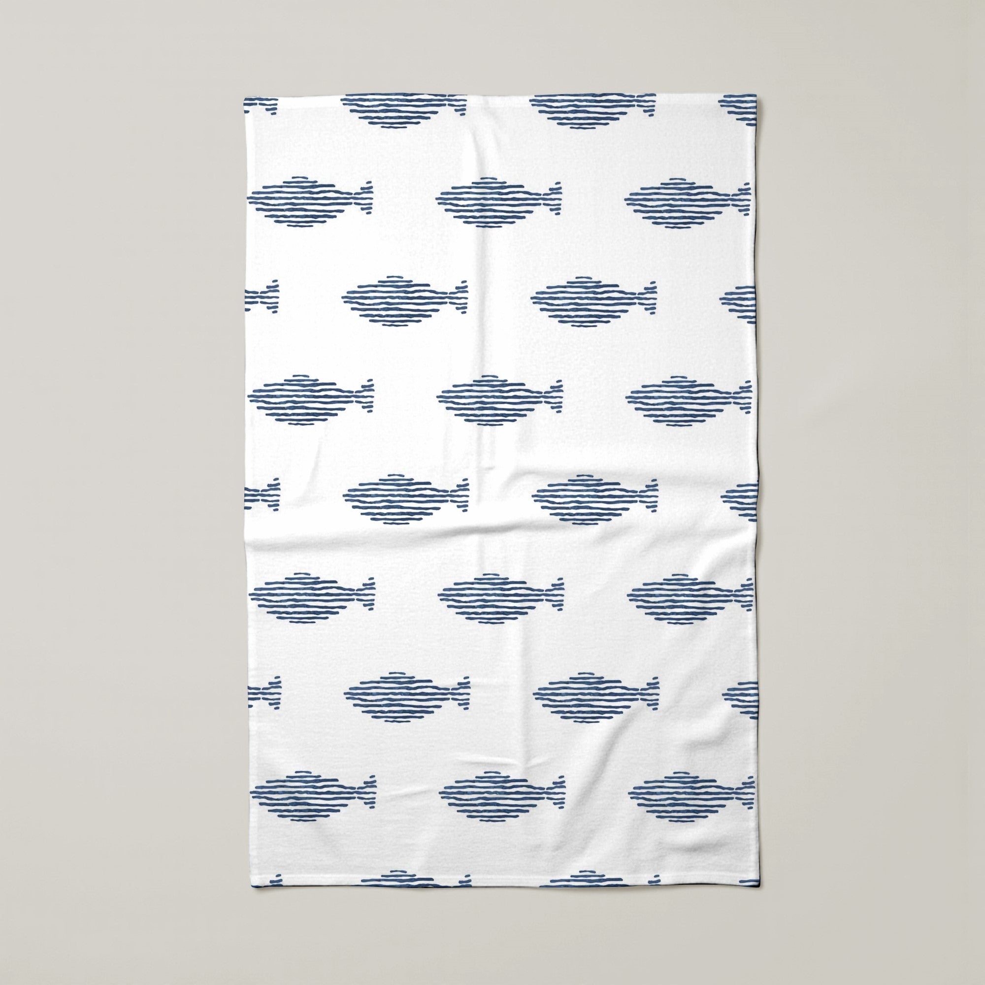 Pack 2 unidades paño de cocina Coord Marino Peces Red. 44x60 cm