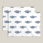Pack 2 unidades mantel individual antimanchas Coord Marino Peces Red. 35x50 cm