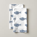 Pack 2 unidades paño de cocina Coord Marino Peces Red. 44x60 cm