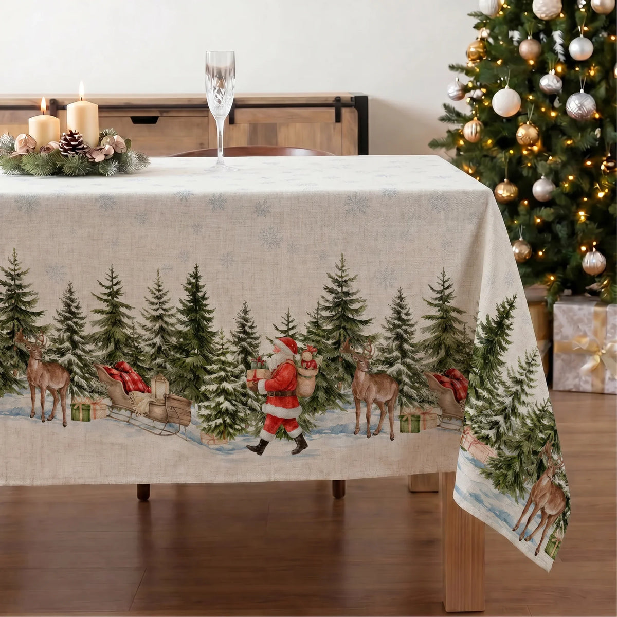 Mantel resinado antimanchas 100% algodón Copina 23