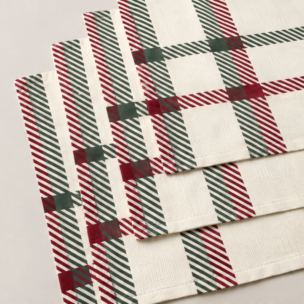 Mantel individual antimanchas pack 4 unidades Cuadros Navidad 100