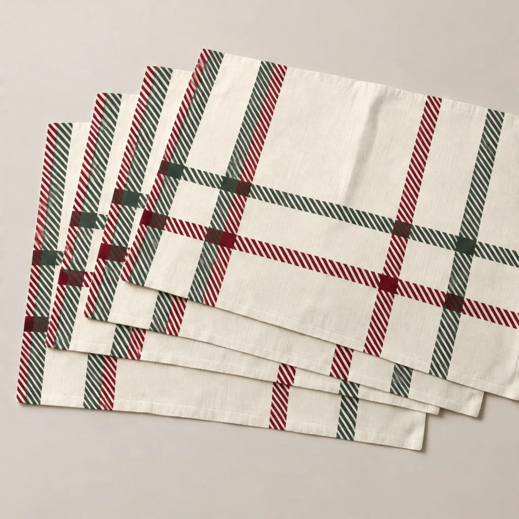 Mantel individual antimanchas pack 4 unidades Cuadros Navidad 100