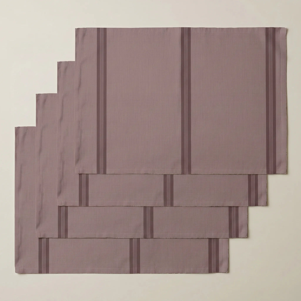 Mantel individual antimanchas pack 4 unidades Nua Rosa Palo