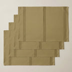 Mantel individual antimanchas pack 4 unidades Nua Ocre