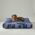 Cama para mascota gruesa y acolchada con acabado antimanchas Mahón Azul Marino
