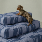 Cama para mascota gruesa y acolchada con acabado antimanchas Mahón Azul Marino