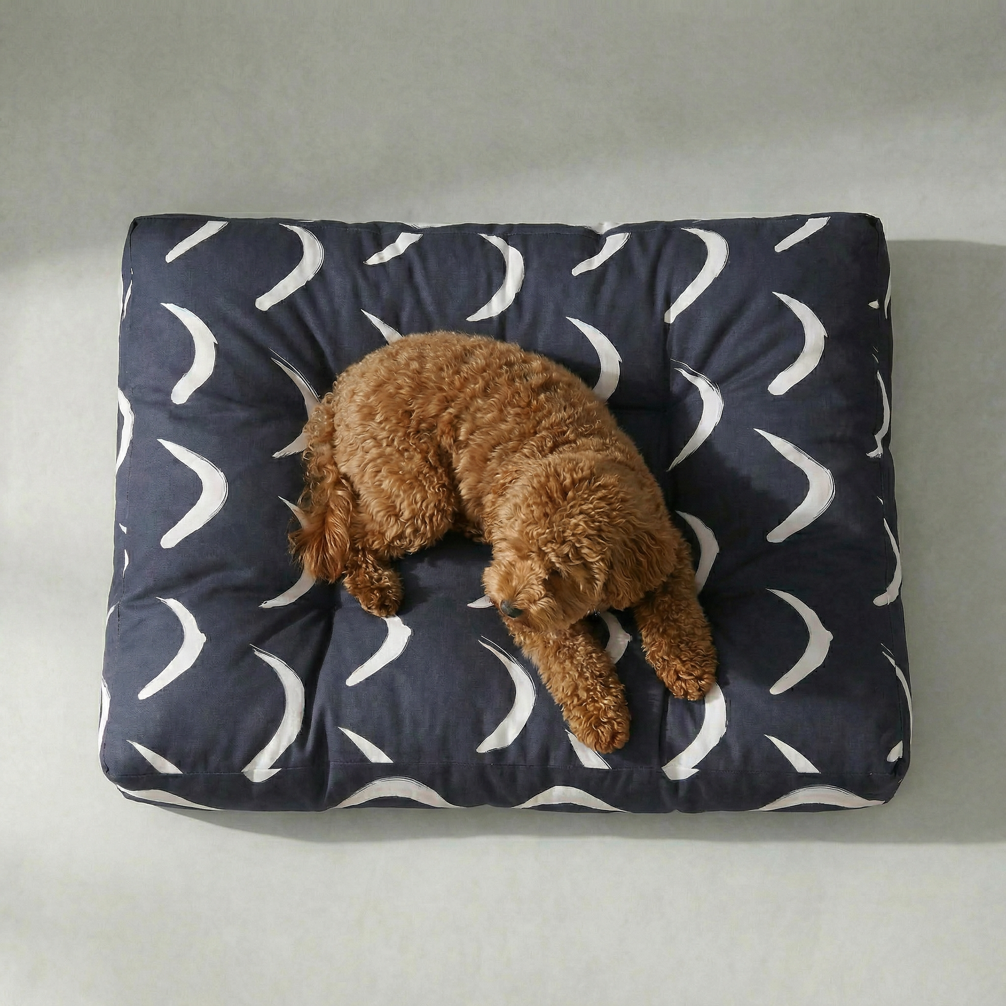Cama para mascota gruesa y acolchada con acabado antimanchas Calella Azul