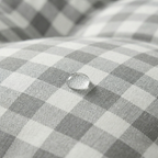 Cama para mascota gruesa y acolchada con acabado antimanchas Vichy Gris Claro