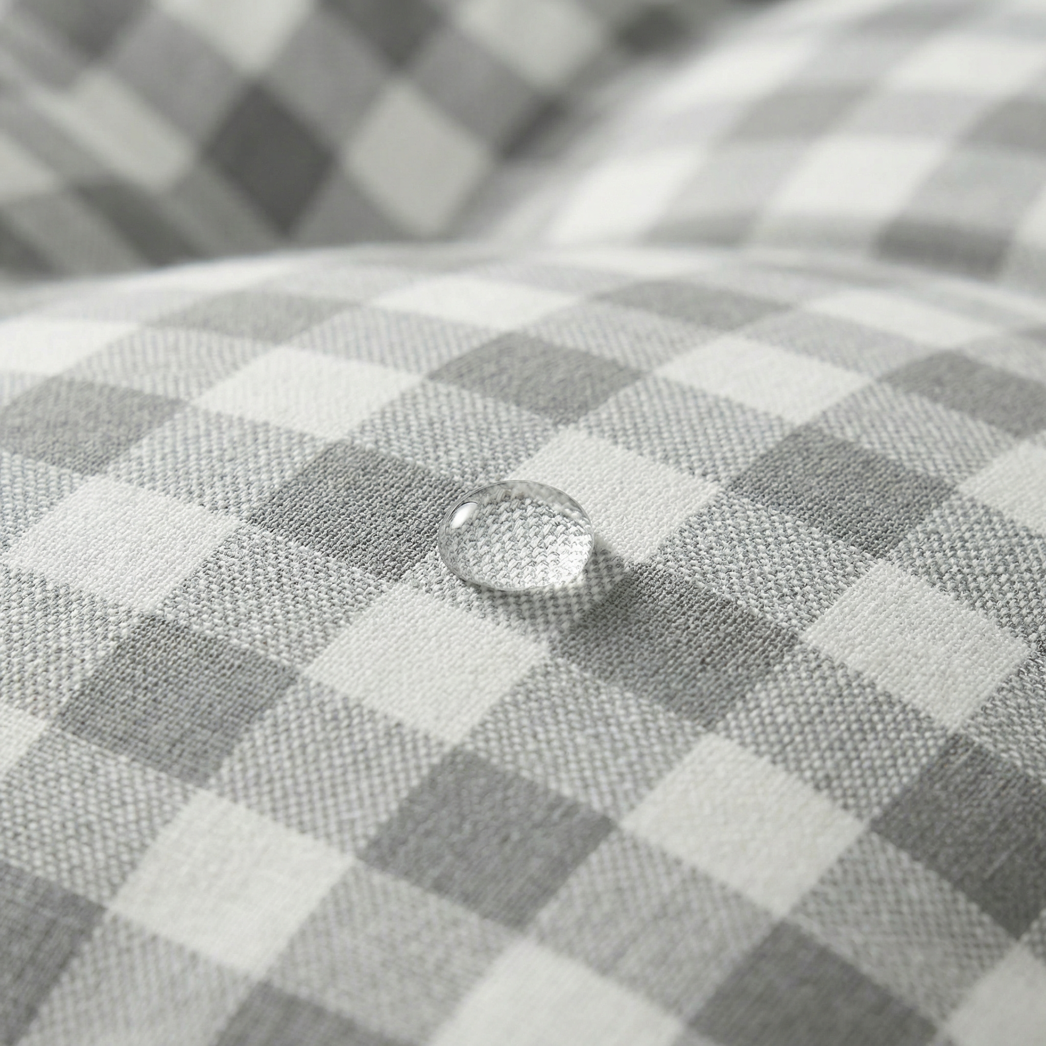 Cama para mascota gruesa y acolchada con acabado antimanchas Vichy Gris Claro