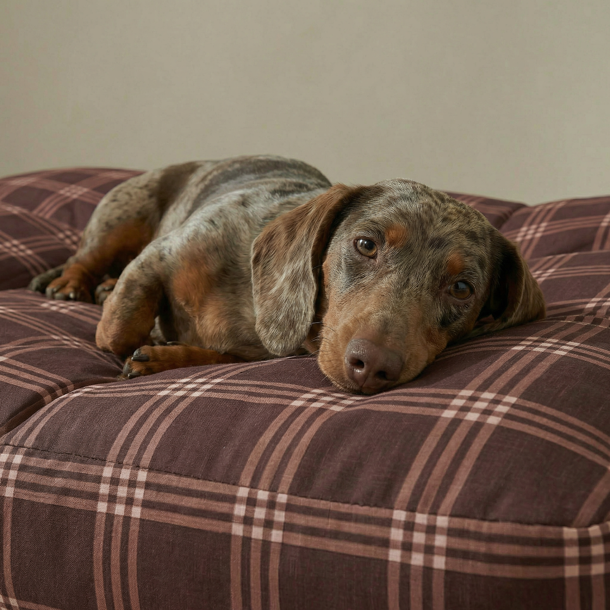 Cama para mascota gruesa y acolchada con acabado antimanchas Gus