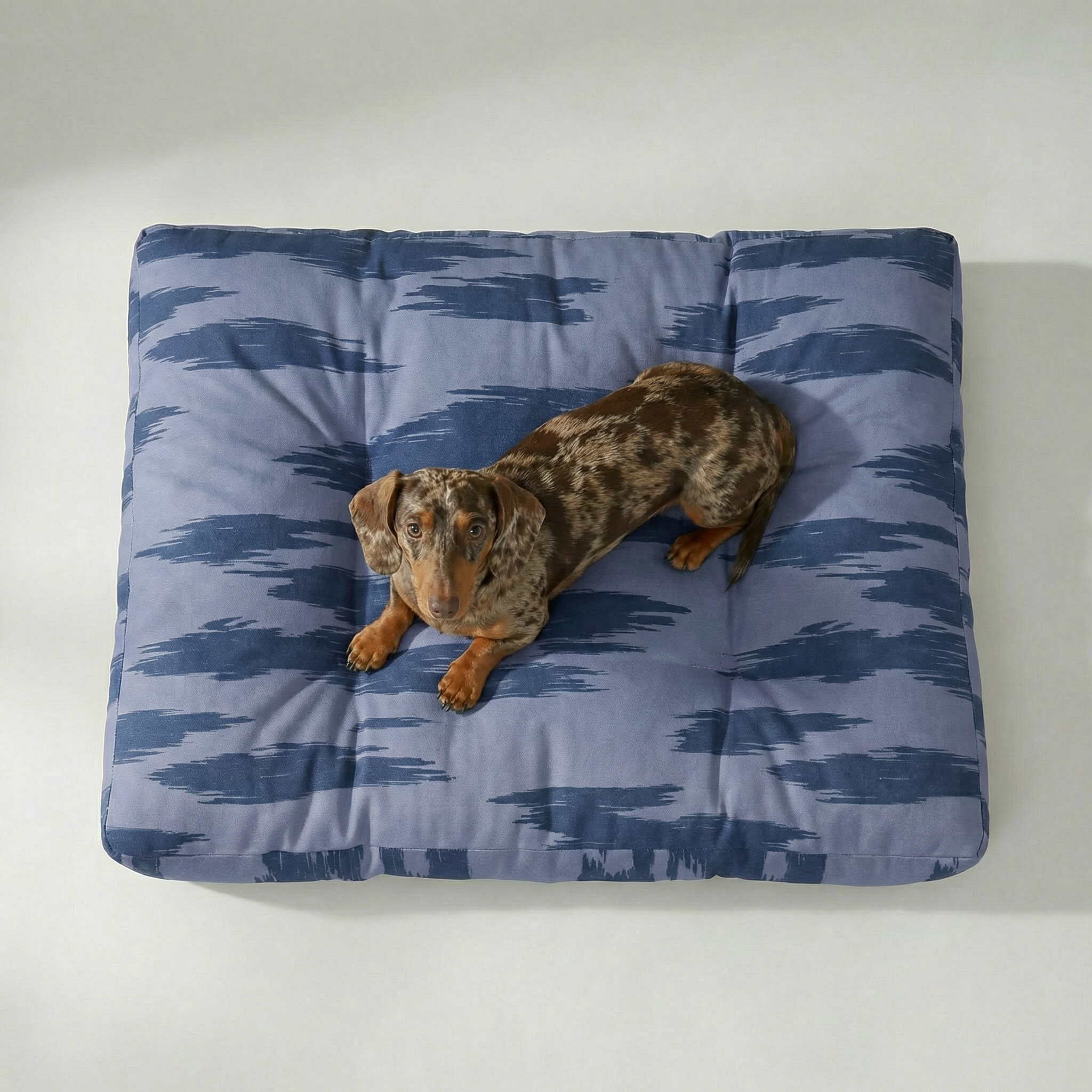 Cama para mascota gruesa y acolchada con acabado antimanchas Mahón Azul Marino
