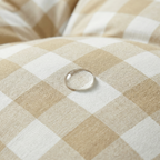 Cama para mascota gruesa y acolchada con acabado antimanchas Vichy Beige