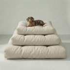 Cama para mascota gruesa y acolchada con acabado antimanchas Liso Lino 101