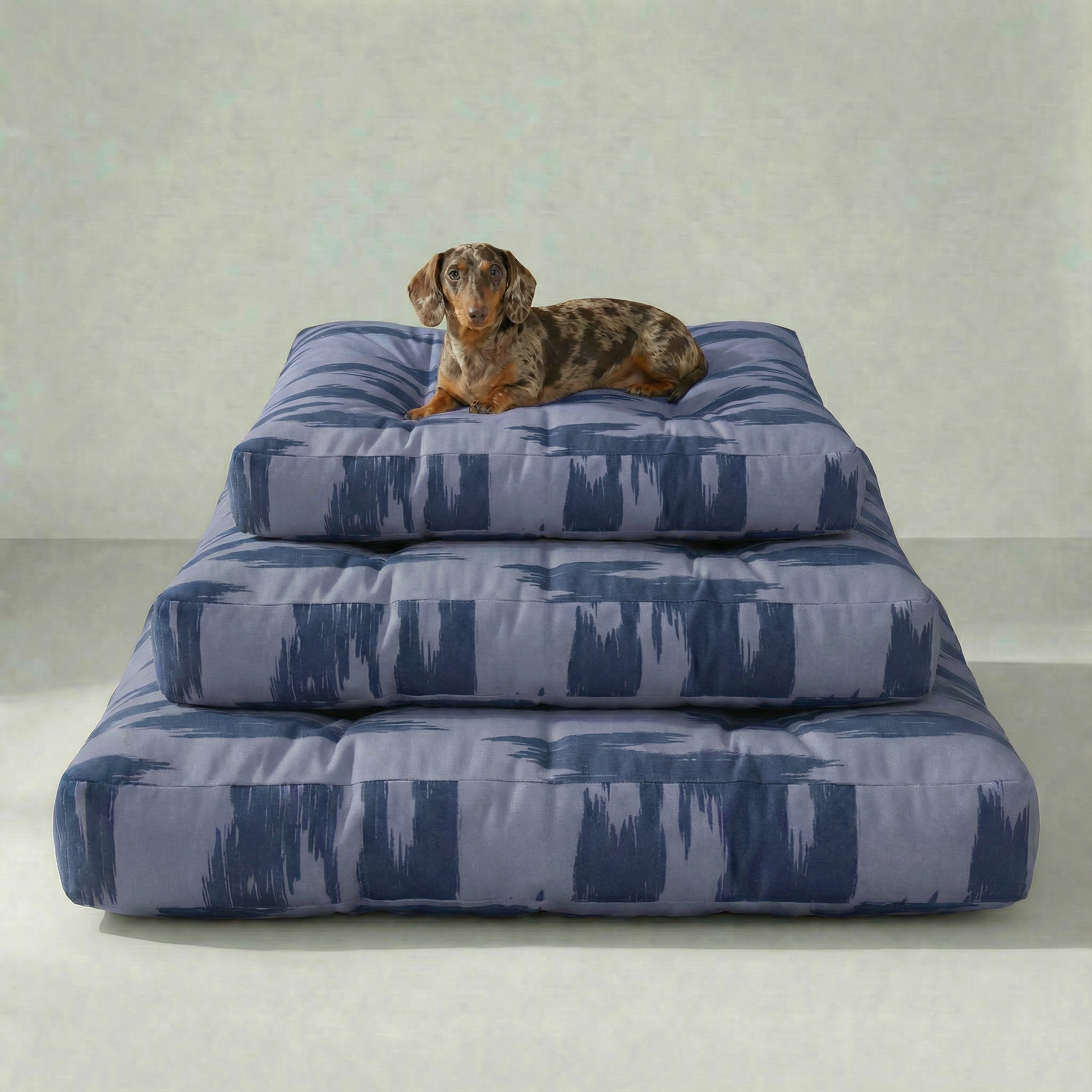 Cama para mascota gruesa y acolchada con acabado antimanchas Mahón Azul Marino