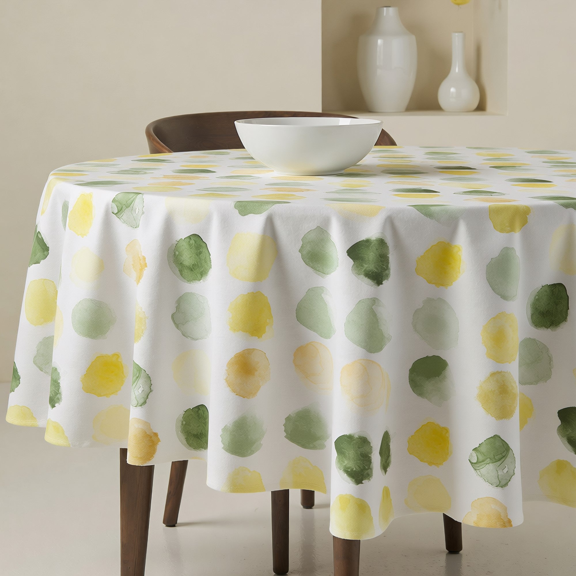 Mantel redondo antimanchas Dante