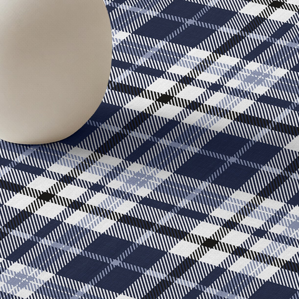 Mantel antimanchas 100% algodón Davis Azul