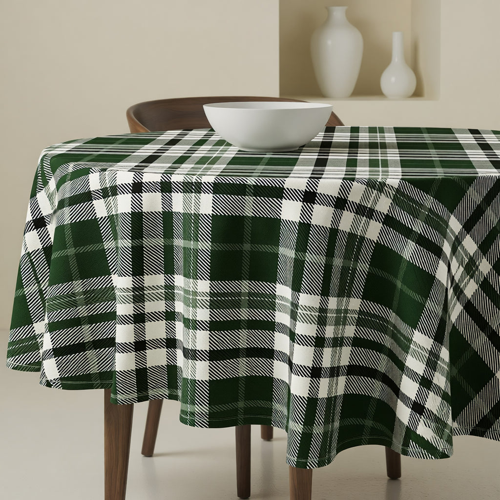 Mantel redondo antimanchas Davis Green
