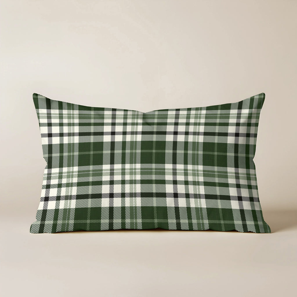 Funda de cojín Davis Green 30x50 cm 100% algodón