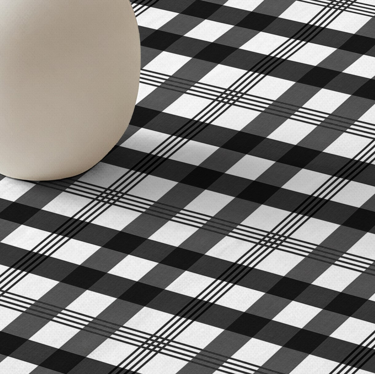 Mantel antimanchas 100% algodón Dorian Black