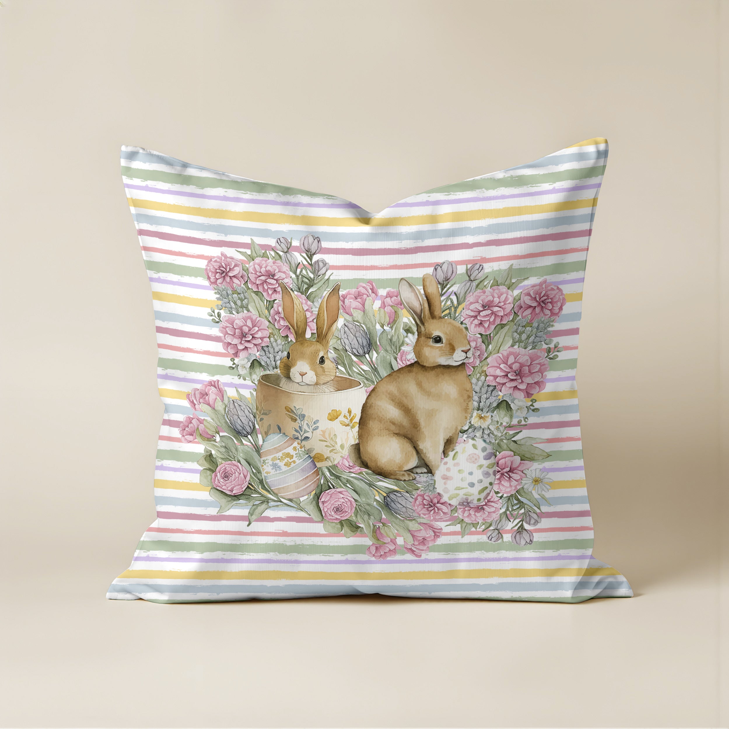 Funda de cojín Easter 2A 50x50 cm 100% algodón