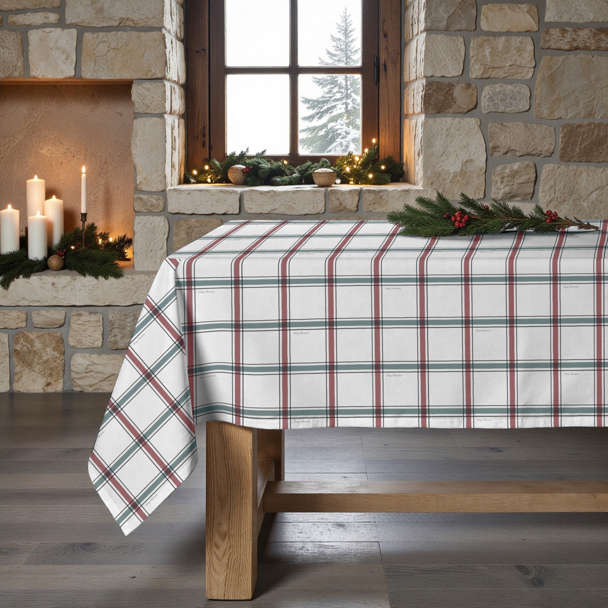 Mantel antimanchas Elegant Christmas 4