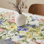 Mantel antimanchas Flowers Cenefa Central 2