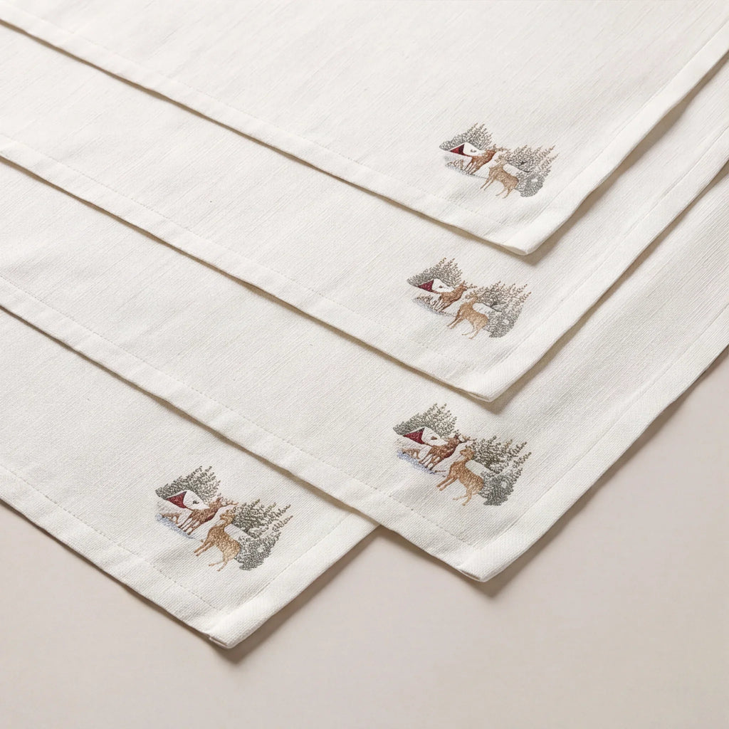 Mantel individual antimanchas pack 4 unidades Forest Fawn