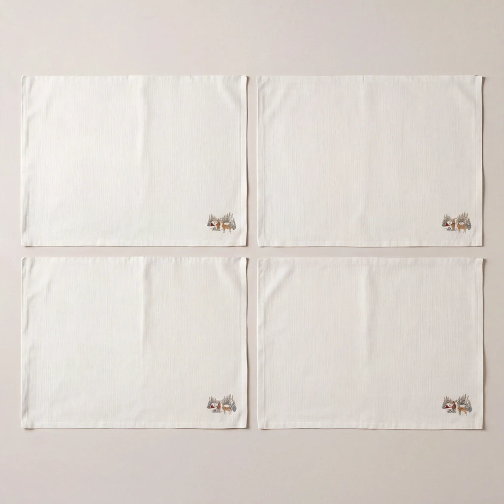 Mantel individual antimanchas pack 4 unidades Forest Fawn