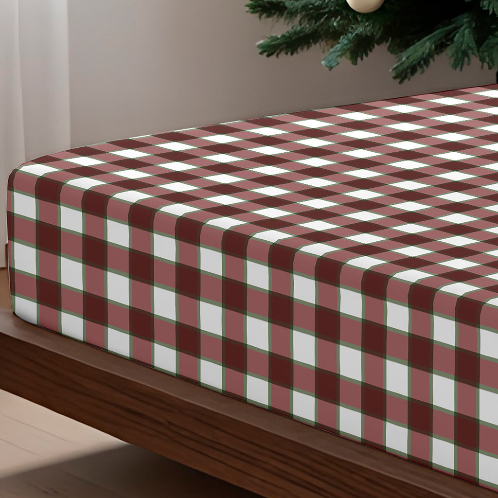 Juego de sábanas Xmas Vichy Grande 100% algodón