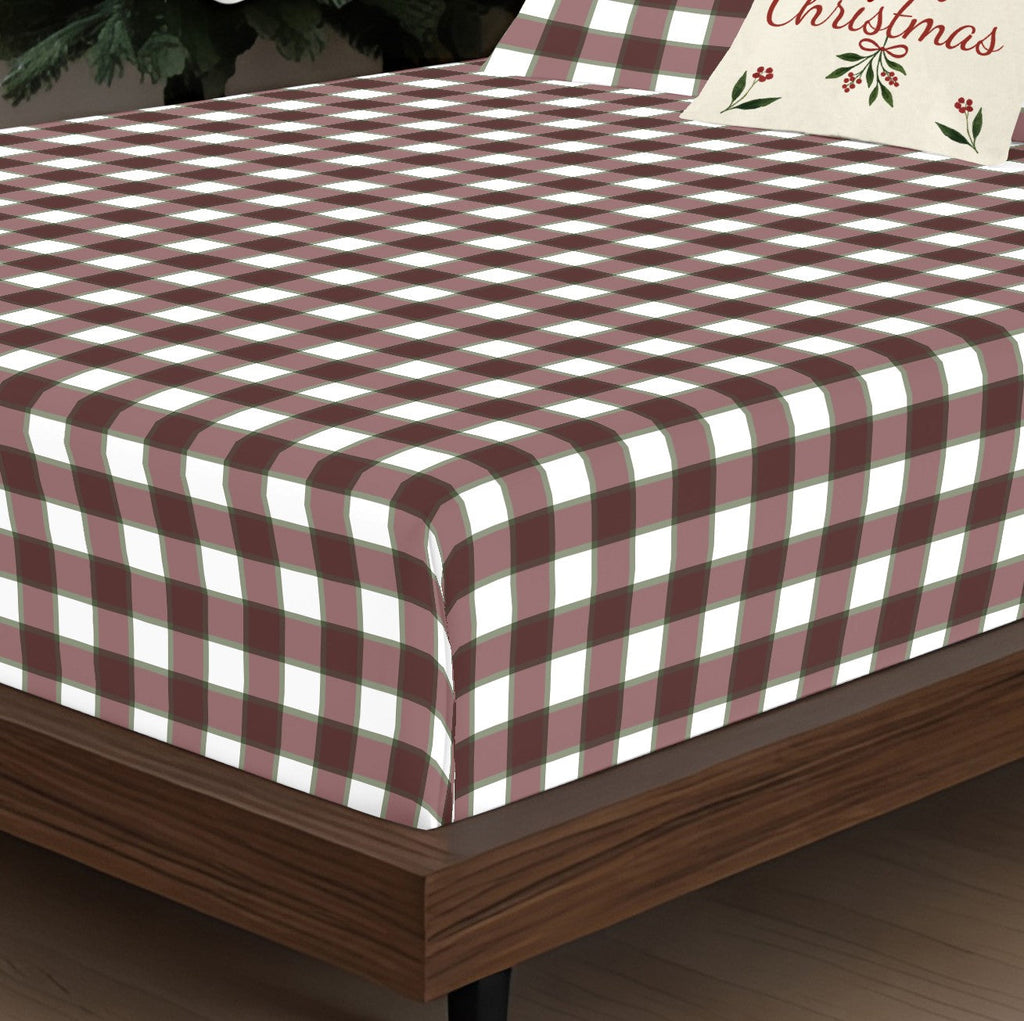 Juego de sábanas Xmas Vichy Grande 100% algodón