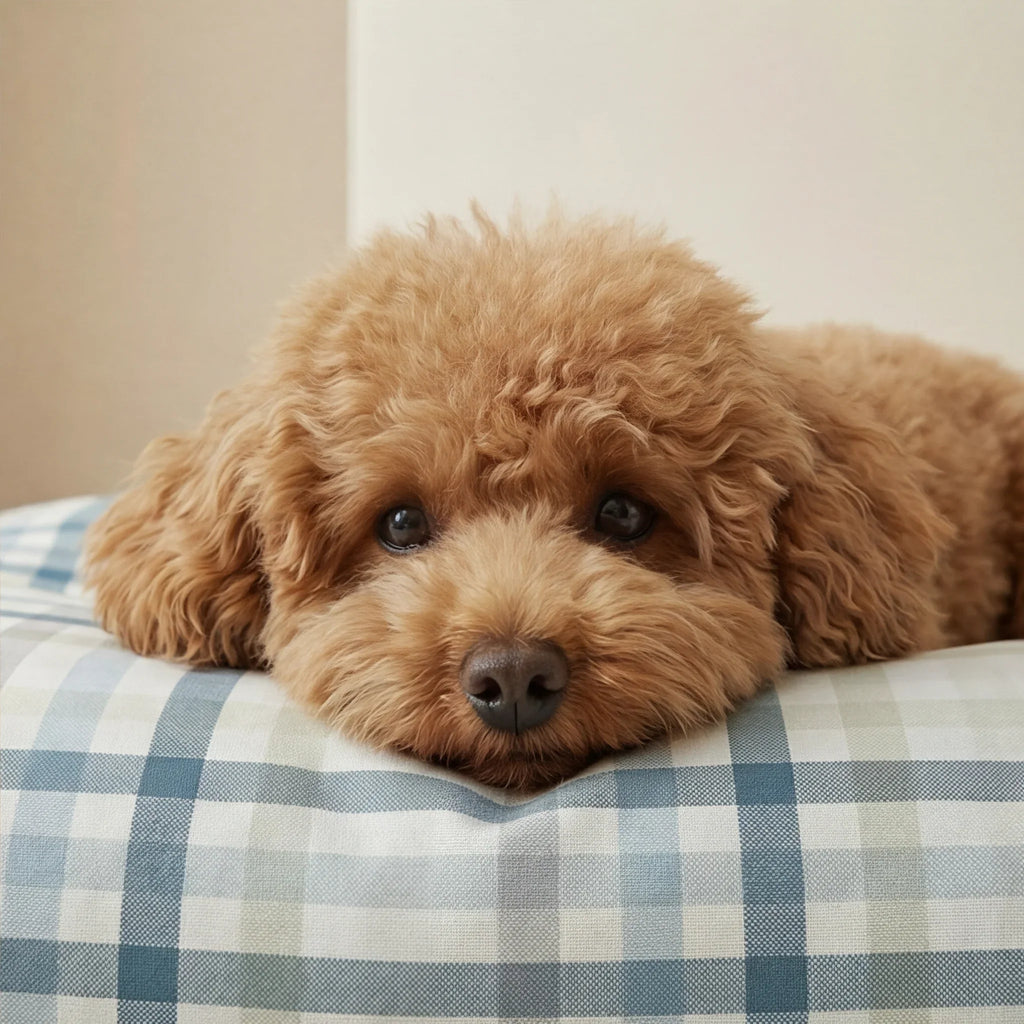 Funda para cama de mascota antimanchas Gia Azul