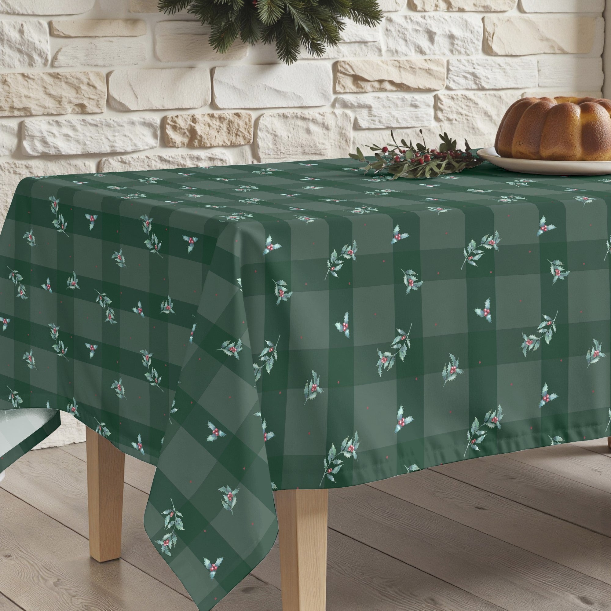 Mantel antimanchas Green Christmas 1