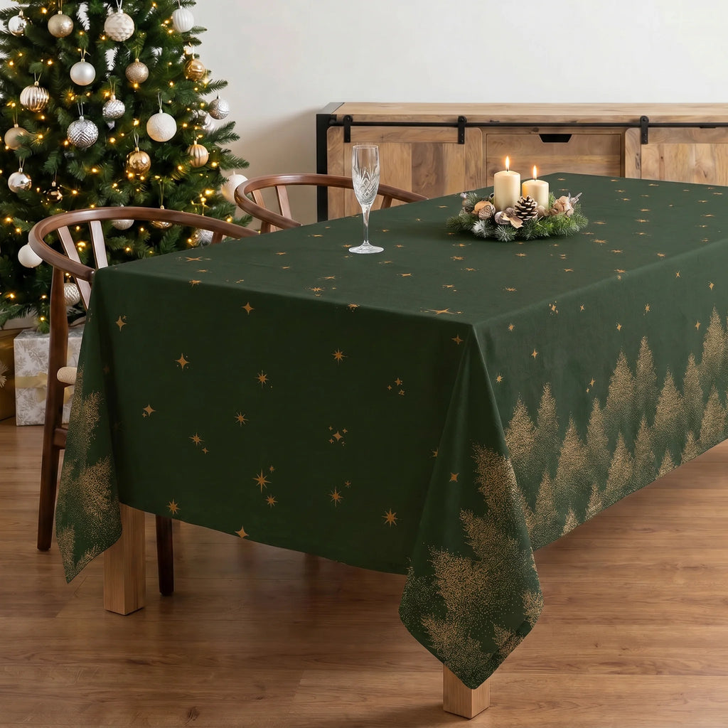 Mantel antimanchas 100% algodón Green stalit sky 1225