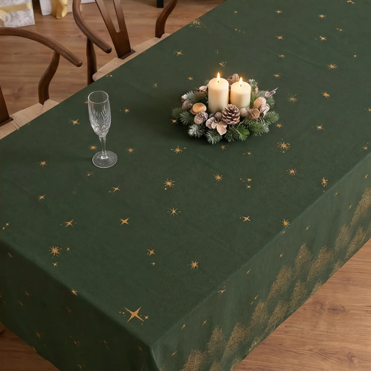 Mantel antimanchas 100% algodón Green stalit sky 1225