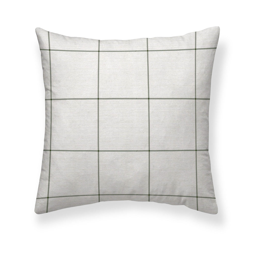 Funda de almohada Green Windowpana