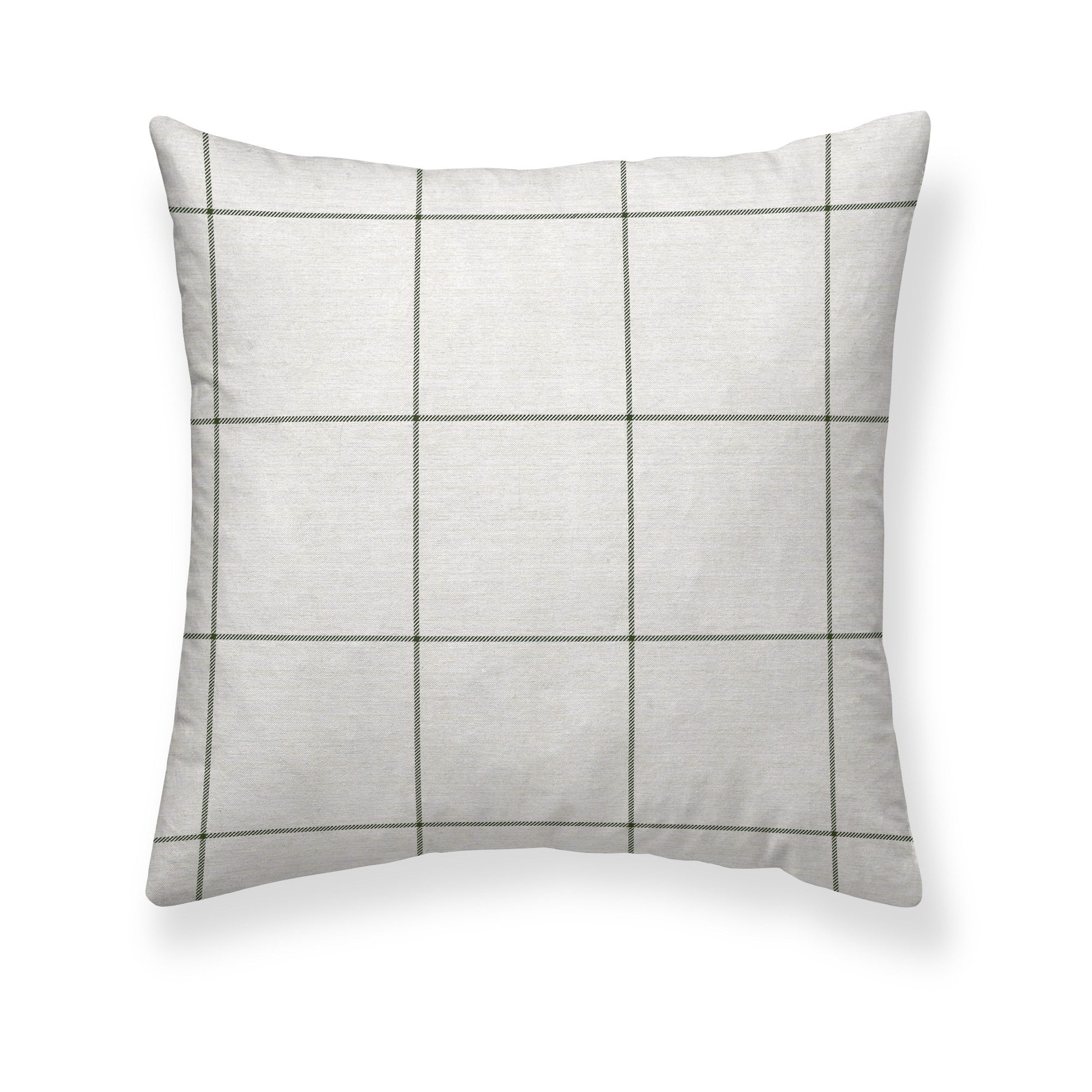 Funda de almohada Green Windowpana