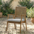 Cojín para asiento acolchado Gris Medio 40x40x5 cm