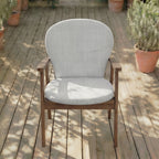 Cojín para silla de exterior Gris Medio