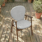 Cojín para silla de exterior Gris Medio