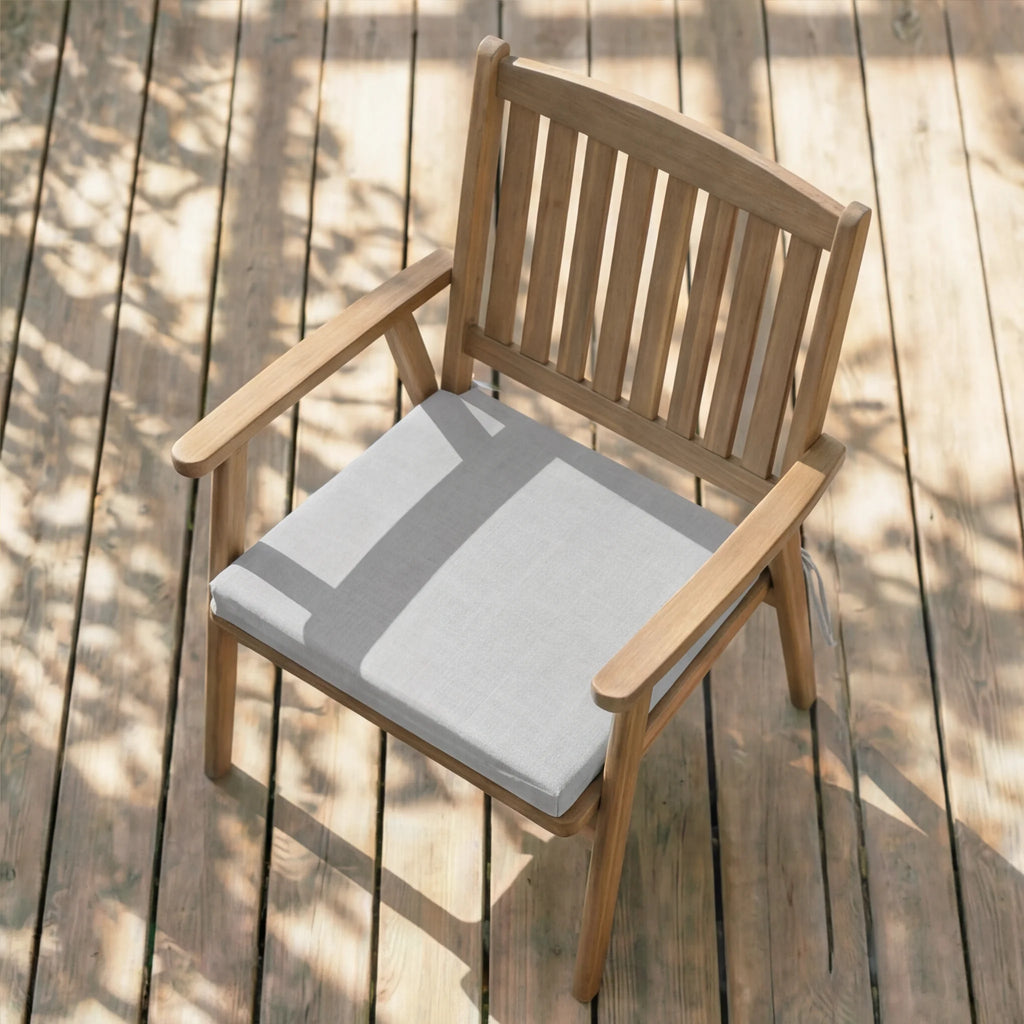 Cojín para asiento acolchado Gris Medio 40x40x5 cm
