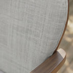 Cojín para silla de exterior Gris Medio